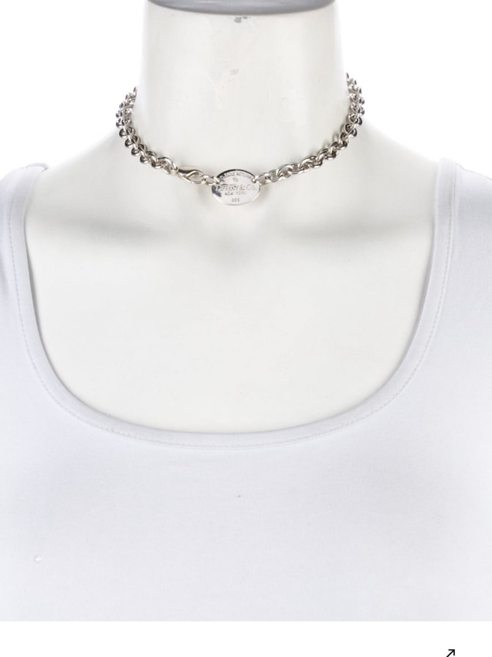 Tiffany & Co ‘Return to Tiffany’ Oval Tag Necklace